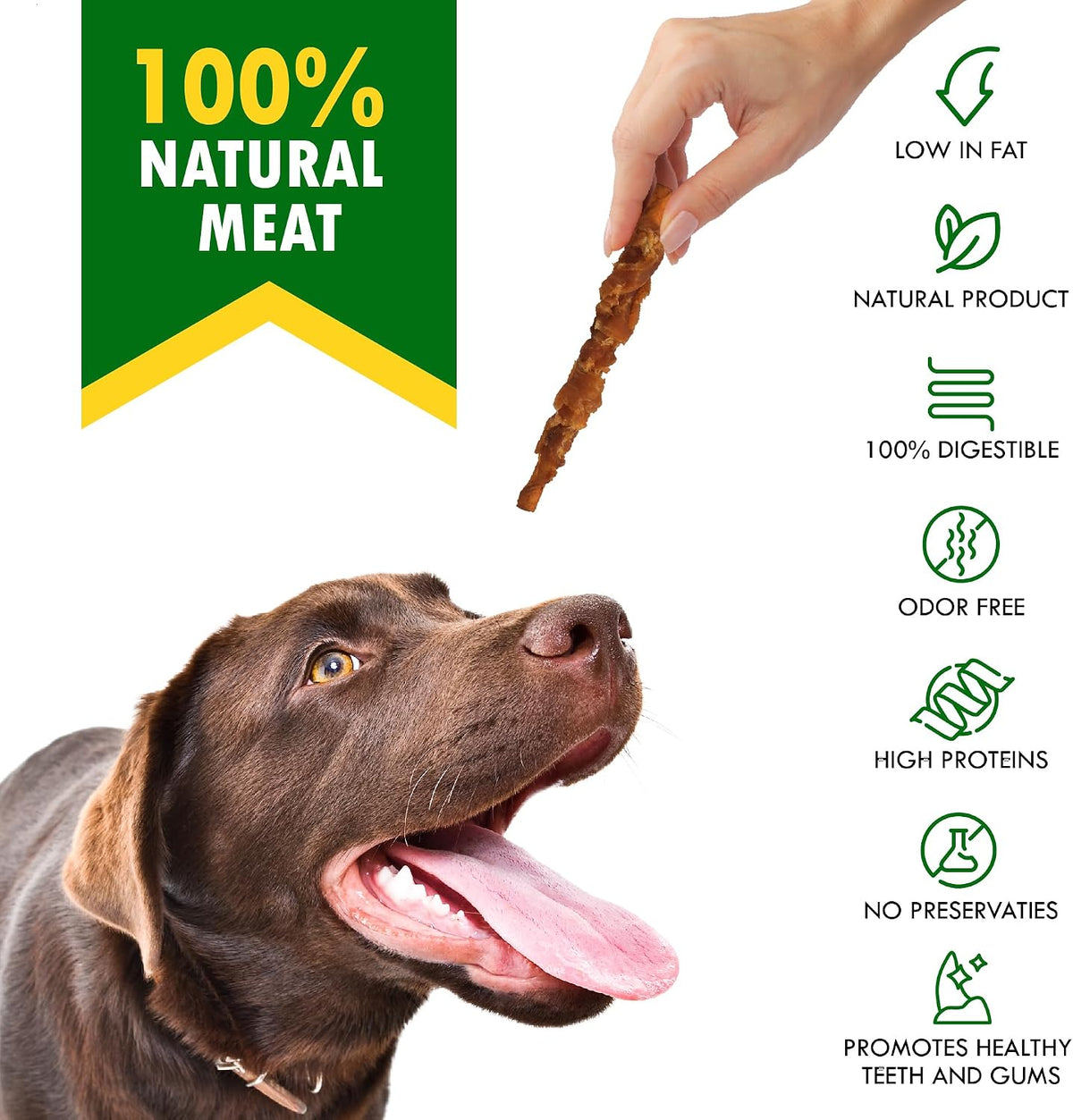 Back of Beloved Pets dog treat package with ingredient list