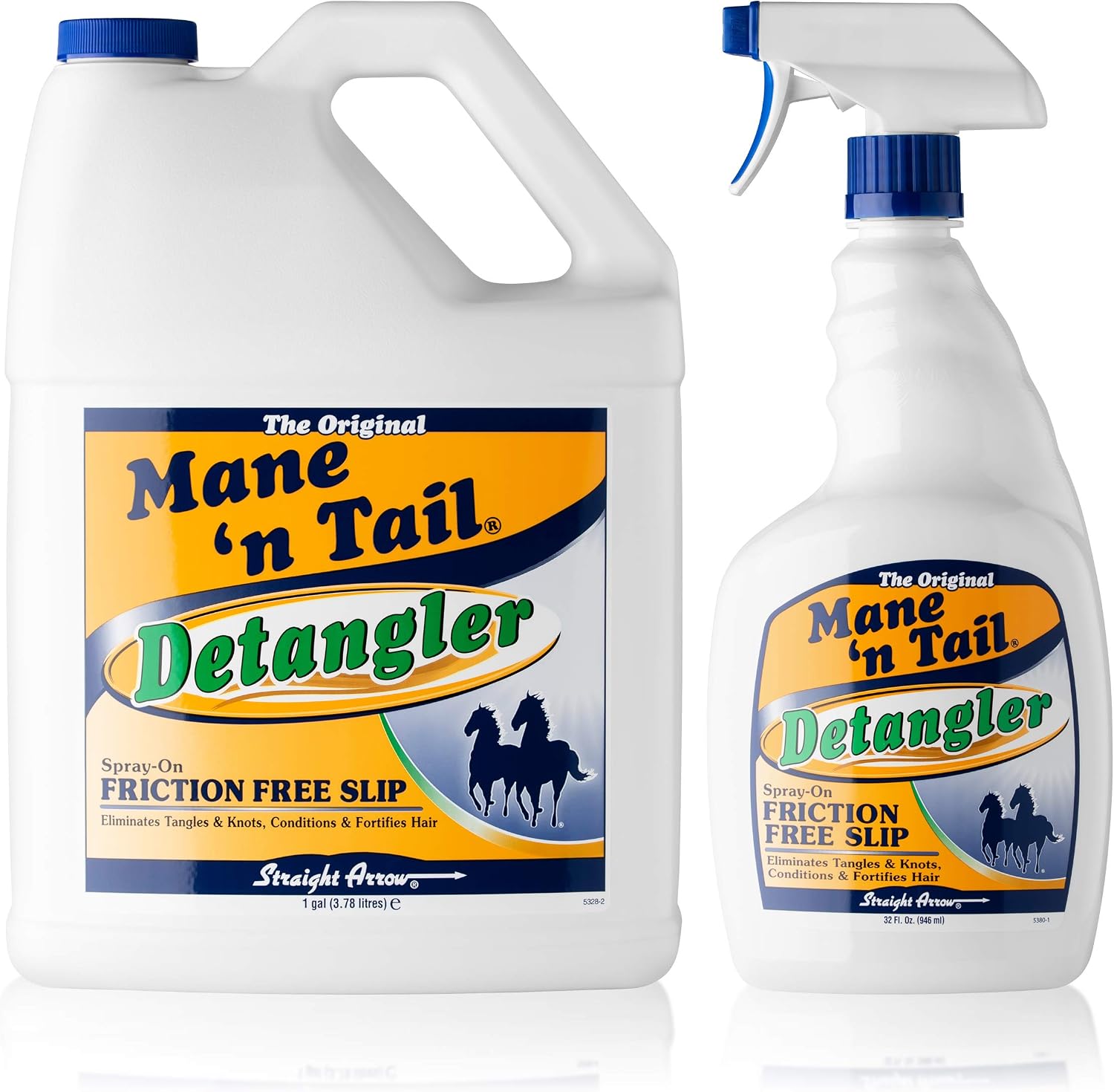 Mane 'N Tail Detangler Value Pack 32 Fluid Ounce and 1 Gallon refill bottles
