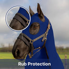 Resistance nylon spandex horse slinky close up on zipper
