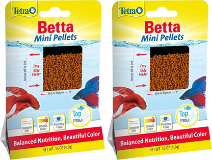 TetraBetta PLUS Floating Mini Pellets, Fish Food With Natural Color Enhancer, 1.2 ounces - Image 9