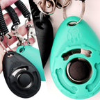 HoAoOo Puppy Training Clicker detailed close up of durable rust resistant housing