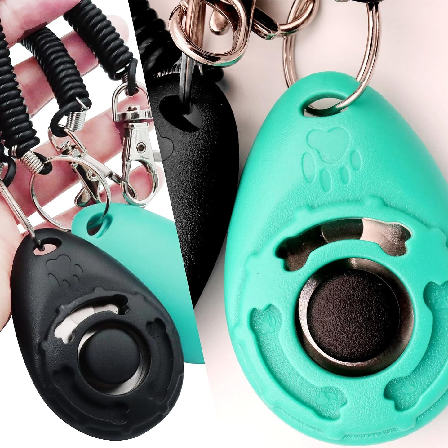 HoAoOo Puppy Training Clicker detailed close up of durable rust resistant housing