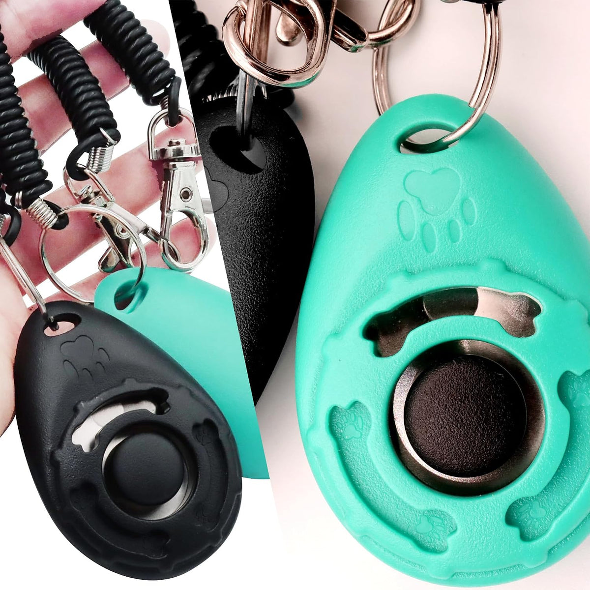 HoAoOo Puppy Training Clicker detailed close up of durable rust resistant housing
