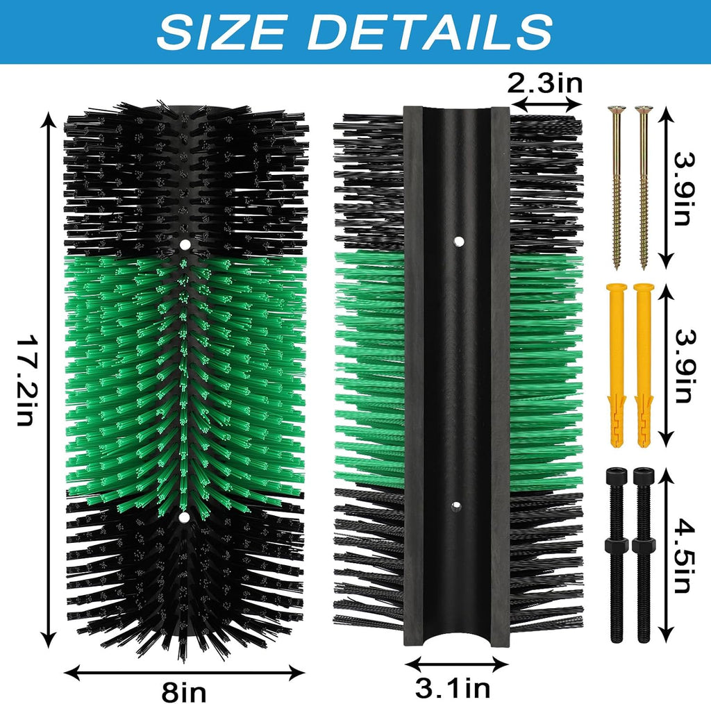 Side profile of nylon bristles on ZhuoÂ·LeLe livestock brush