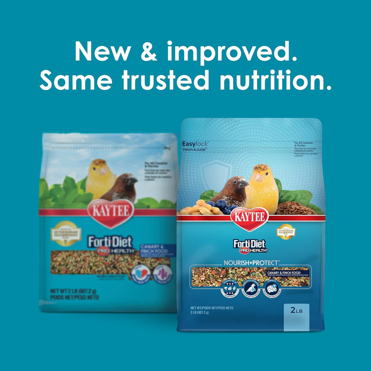 Kaytee Canary and Finch Food package back label details