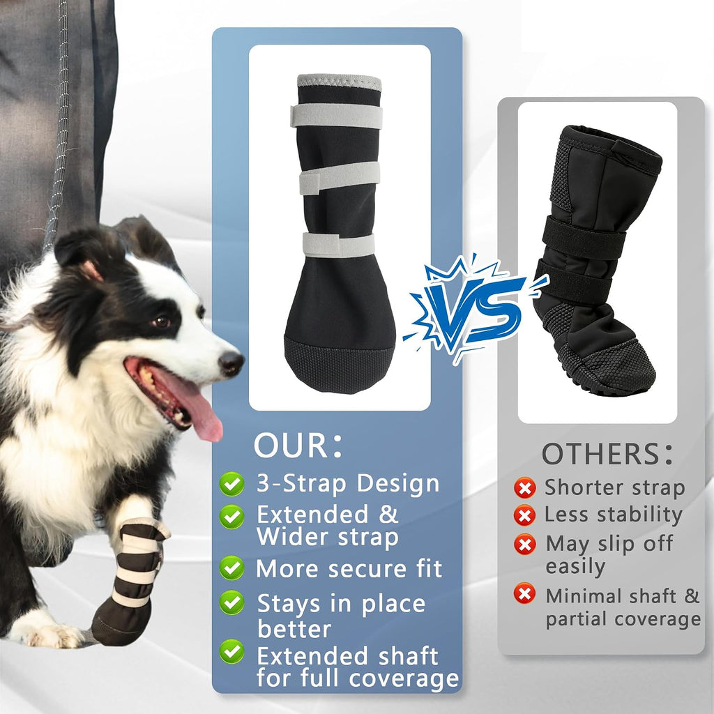 Close up of Snugrance non-slip dog boot sole