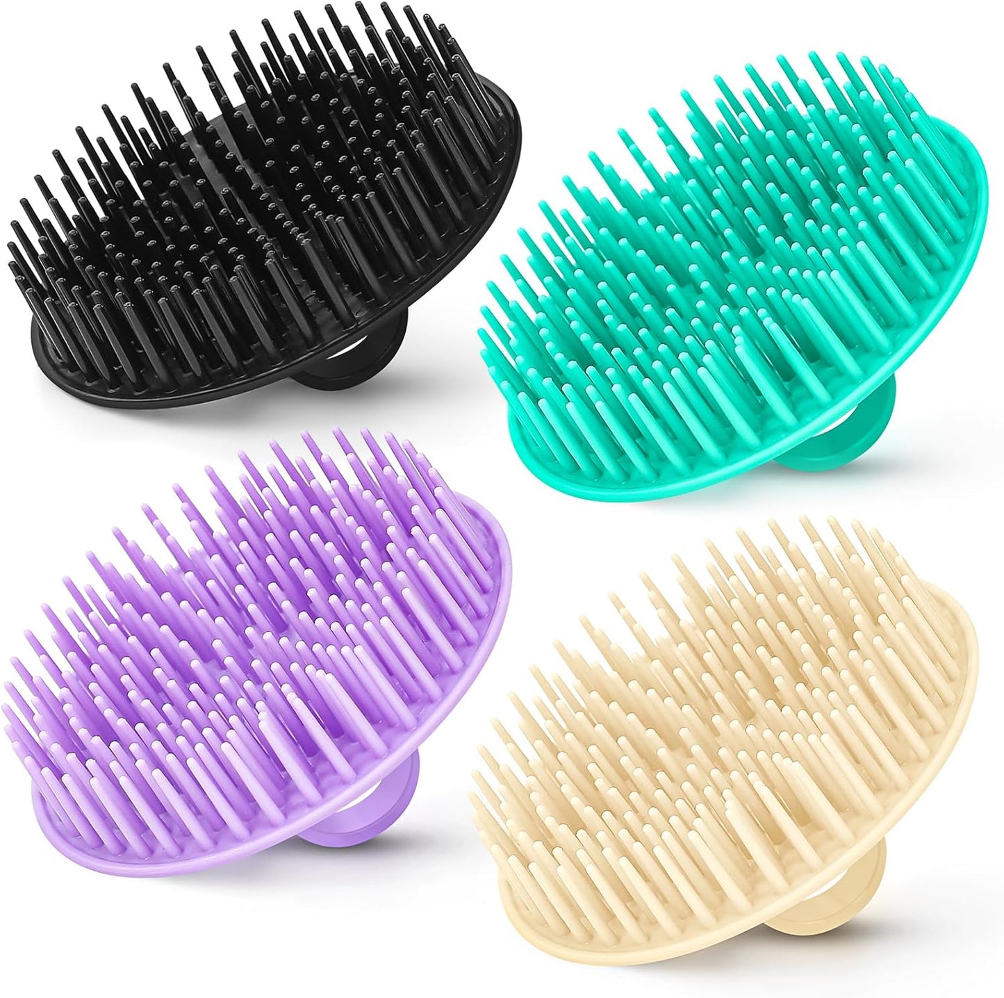 Yealife 4 pack hair scalp exfoliator brush front view