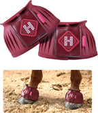 Harrison Howard Rubber Bell Boots for Horses, Hoof Overreach Protection for Horses, w/Upgraded Leather Touch Tape - Image 9
