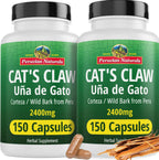 Complete packaging overview of Peruvian Naturals Cat's Claw herbal supplement