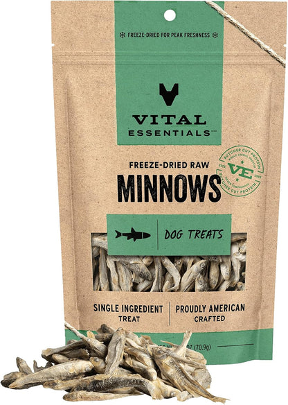 Vital Essentials Freeze Dried Minnows Dog Treats | Single Ingredient | Premium Quality | Grain Free Treats for Dogs, 1 oz Bag - Image 9