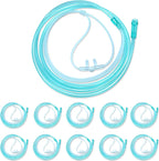 Luisddi 10 Pack High-Flow Soft Nasal Oxygen Cannula front view of individual packaging.