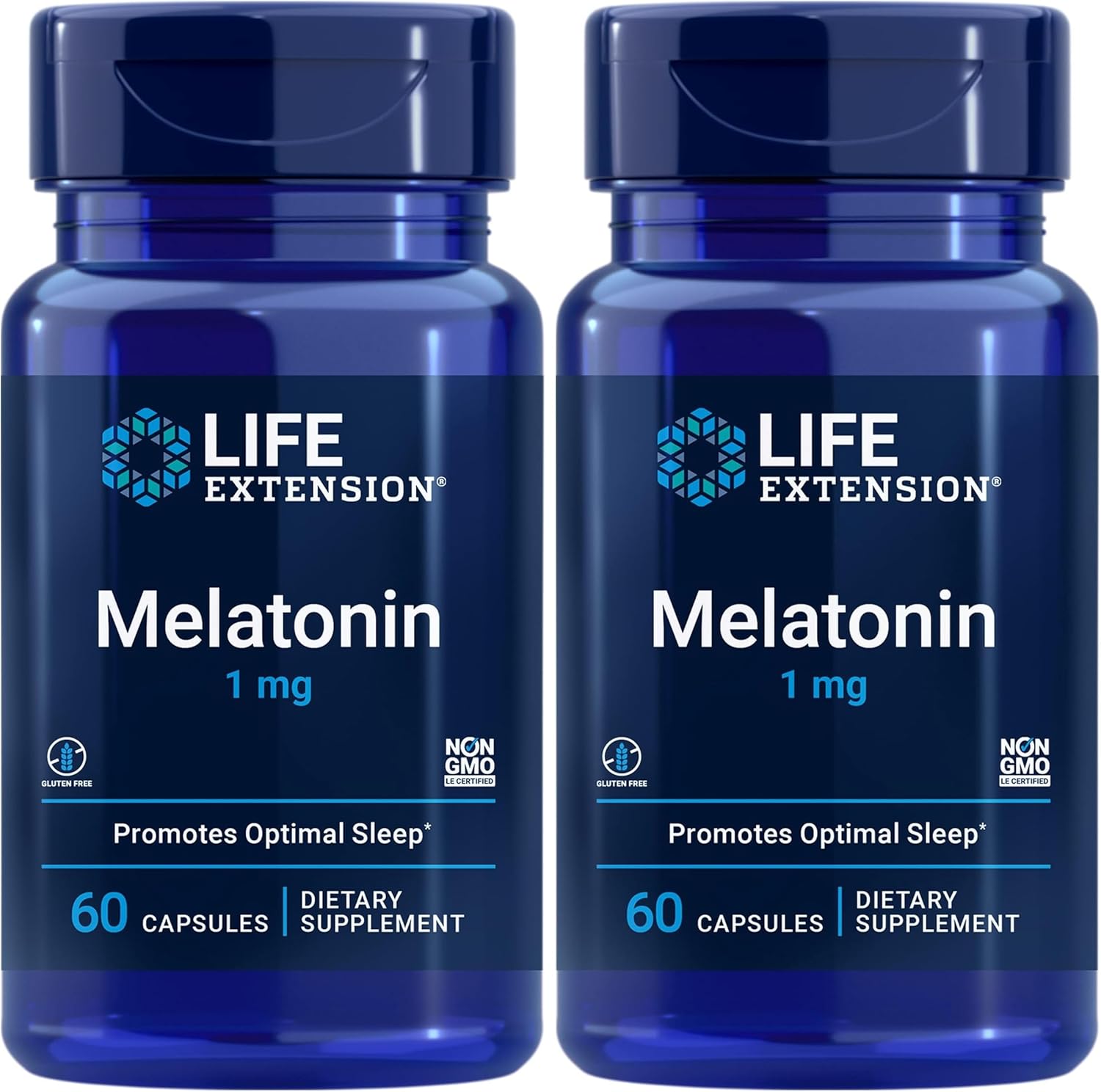 Life Extension Melatonin 1 mg - For Restful Night, Hormone Balance, and Immune Health - Immediate Release - Gluten-Free, Non-GMO - 60 Capsules - Image 10