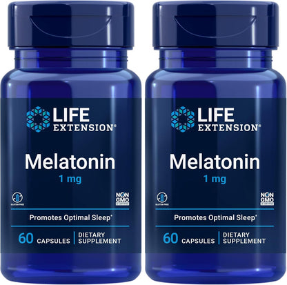 Life Extension Melatonin 1 mg - For Restful Night, Hormone Balance, and Immune Health - Immediate Release - Gluten-Free, Non-GMO - 60 Capsules - Image 10