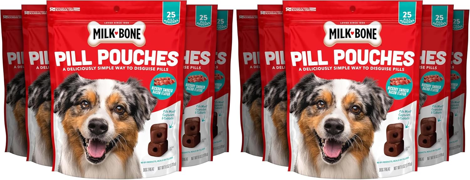 Milk-Bone Pill Pouches Dog Treats, Hickory Smoked Bacon Flavor, 30 Count Bag - Image 10
