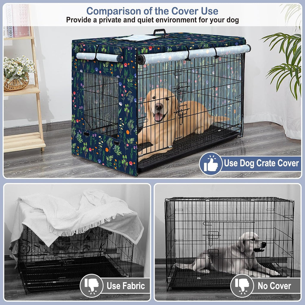 Bienbee windproof dog kennel cover showing double sided zipper closure