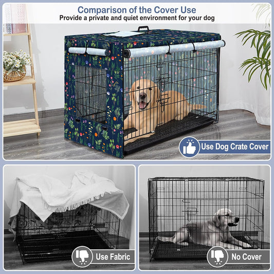 Bienbee windproof dog kennel cover showing double sided zipper closure