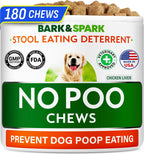 BARK&SPARK NO Poo Treats - Prevent Dog Poop Eating - Coprophagia Treatment - Stool Eating Deterrent - Probiotics & Enzymes - Digestive Health + Breath Aid - 120 Soft Chews - USA Made - Bacon Flavored - Image 12