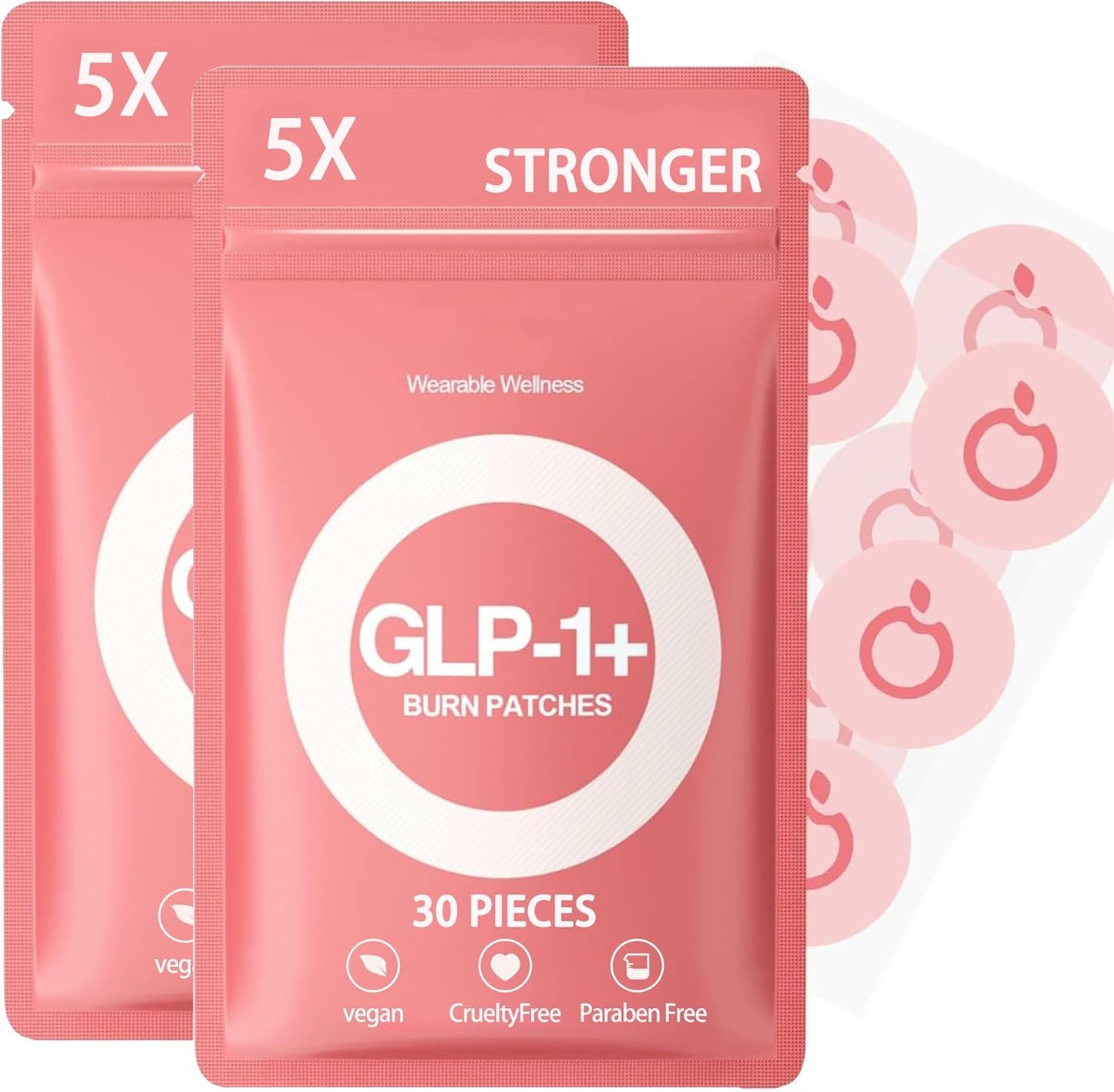 Werusto GLP-1 herbal wellness patches front packaging view showcasing natural ingredients