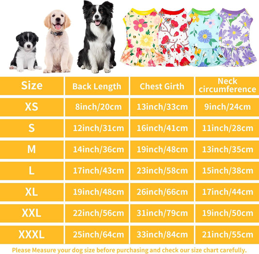 Sleeveless flower sundress for large female dogs showcasing the red color variant.