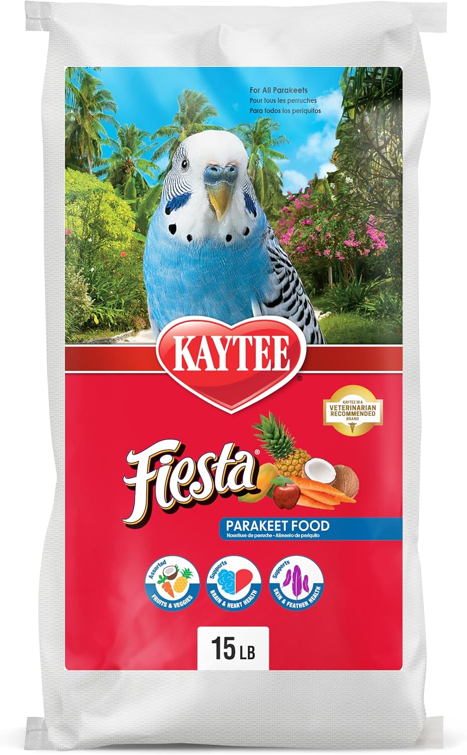 Kaytee Fiesta Parakeet Food, Nutritious and Fun Blend, Supports Skin, Feather, Digestion, Brain and Heart Health, 4.5 pounds - Image 14