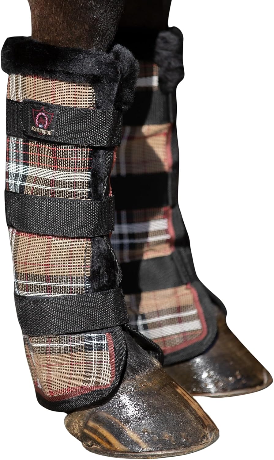 Kensington Protective Products Horse Fly Boots - Fleece Trimmed - Stay-Up Technology - Protection from Insect Bites and UV Rays - Sold in Pairs (2 Boots) - Image 10