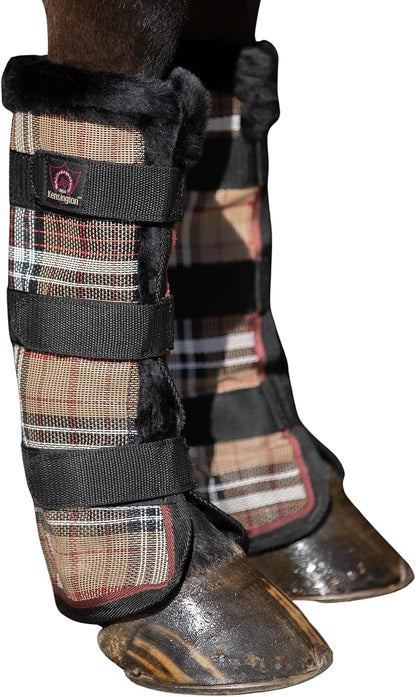 Kensington Protective Products Horse Fly Boots - Fleece Trimmed - Stay-Up Technology - Protection from Insect Bites and UV Rays - Sold in Pairs (2 Boots) - Image 10
