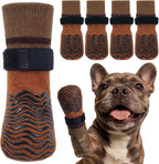 Kuoser Dog Socks for Hardwood Floors Anti Slip, Grippy Socks for Dogs to Prevent Licking Paws, Comfy Booties Dog Anti Scratch Socks Pet Protectors for Jnjured Paw, 4 Pack-S - Image 14