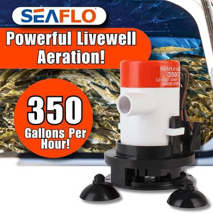 Seaflo livewell kit packaging and included accessories