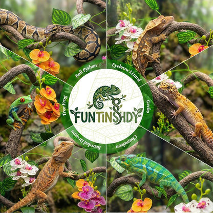 Full set of Funtinshdy reptile terrarium decorations