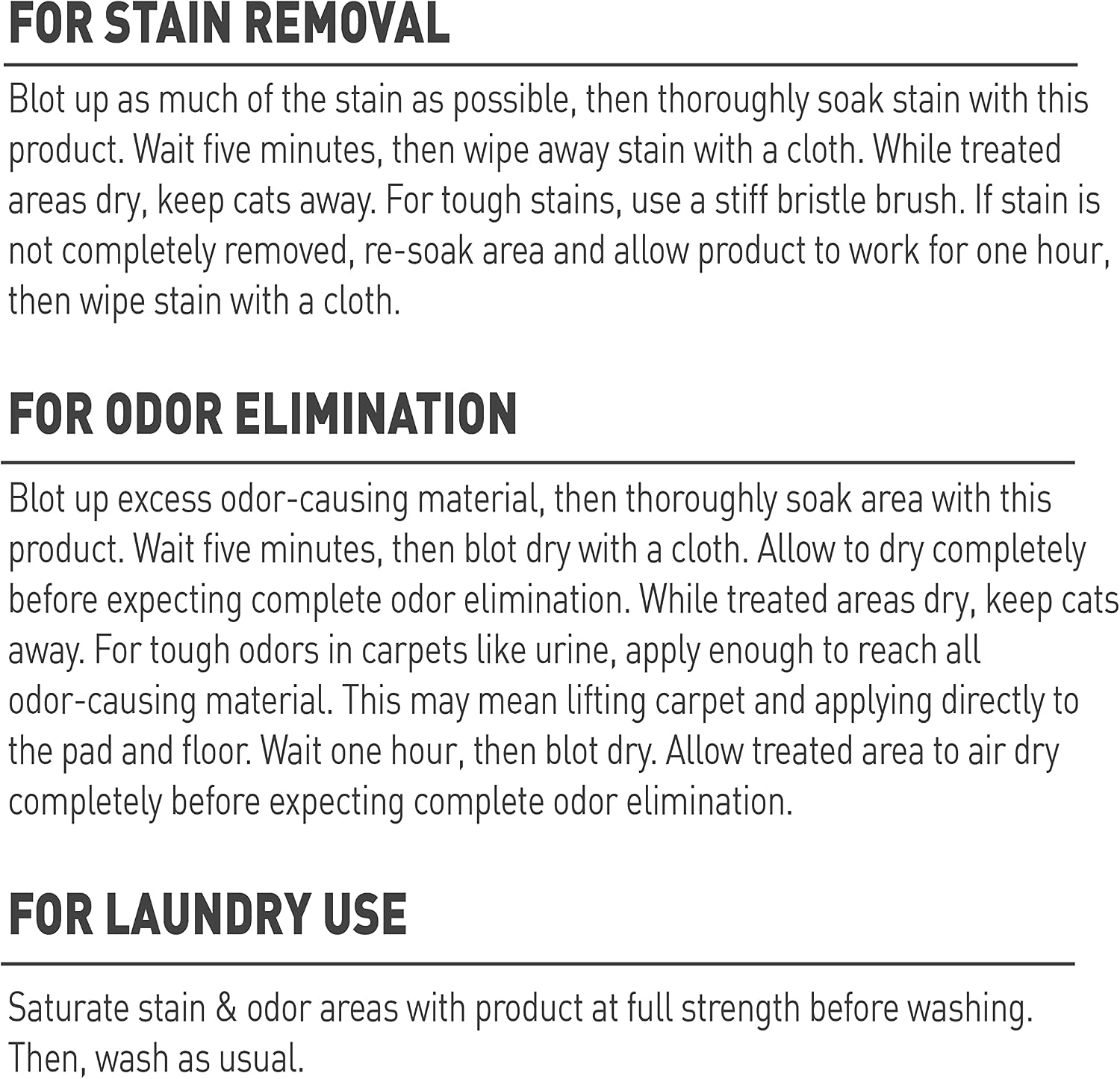 Pet stain and odor remover orange scent spray bottle angle view.