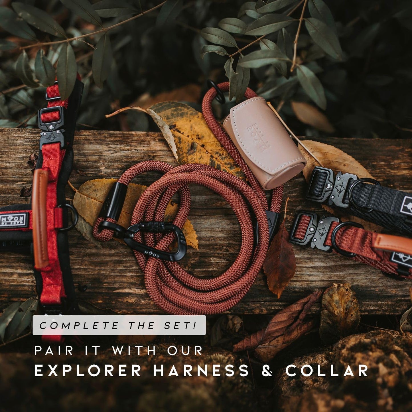 California Horizon color pattern on durable weather resistant dog lead