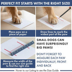 Detailed view of Spark Paws non-slip rubber soles for outdoor traction.