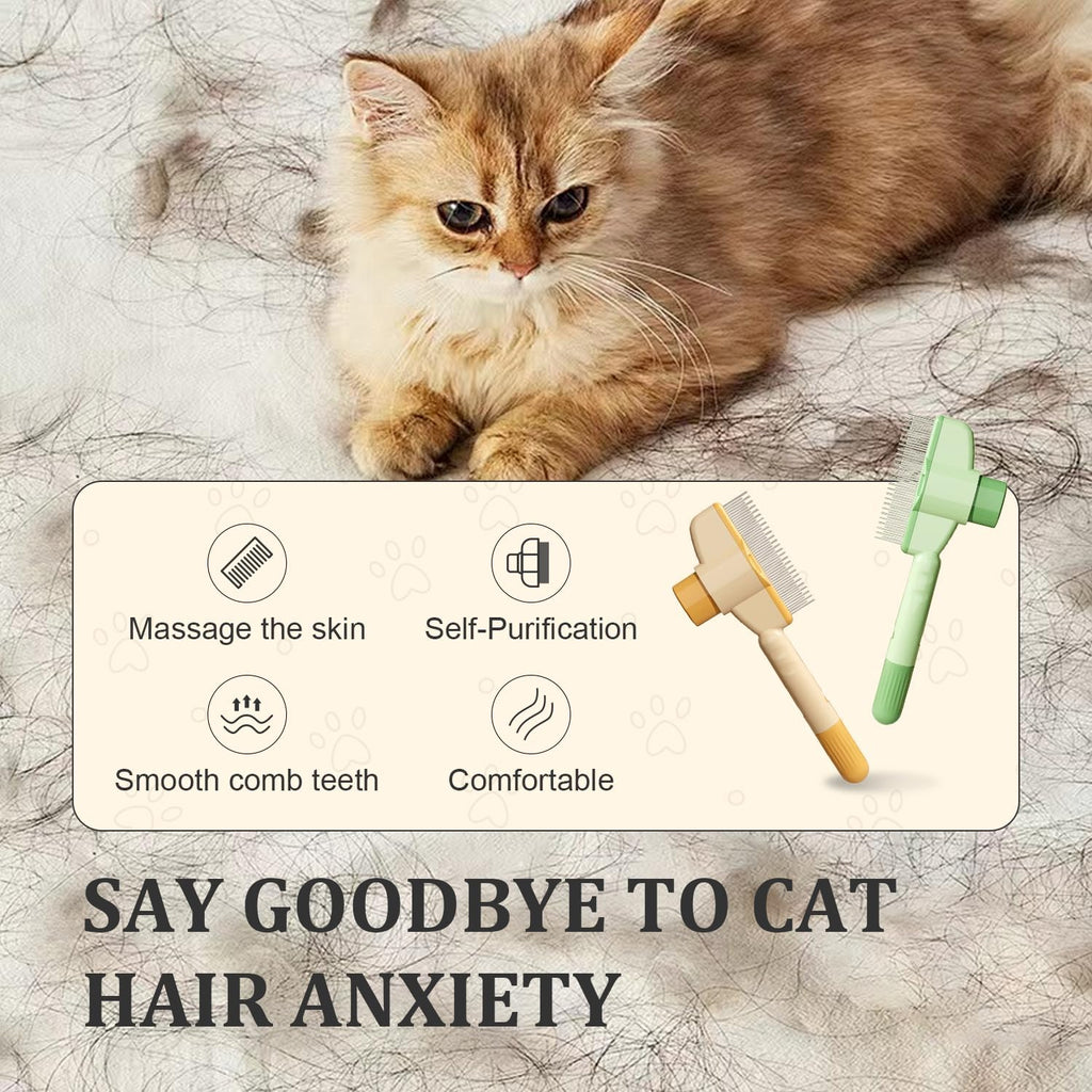 Stainless steel pins on Holyenten dog and cat grooming comb