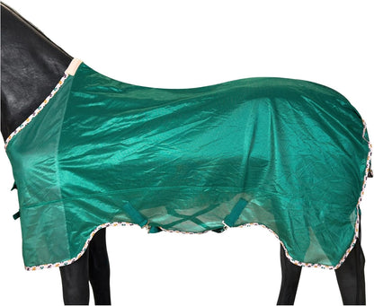 Barn And Stable white loose fit horse sheet detail on high density mesh
