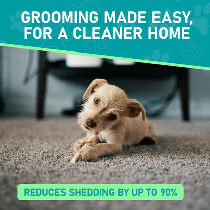 Maxpower Planet extra wide pet grooming brush seventeen teeth side