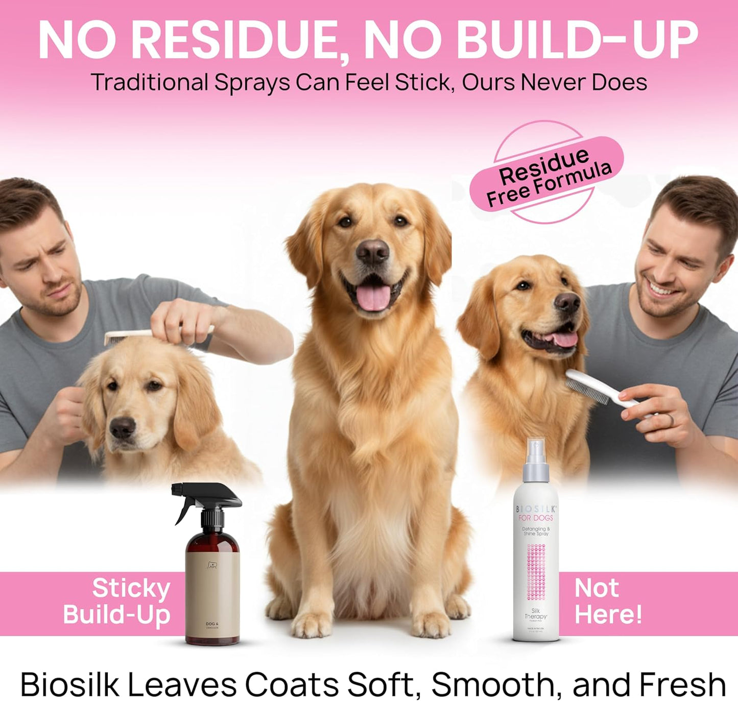Professional dog coat shine and knot remover mist imported from USA.