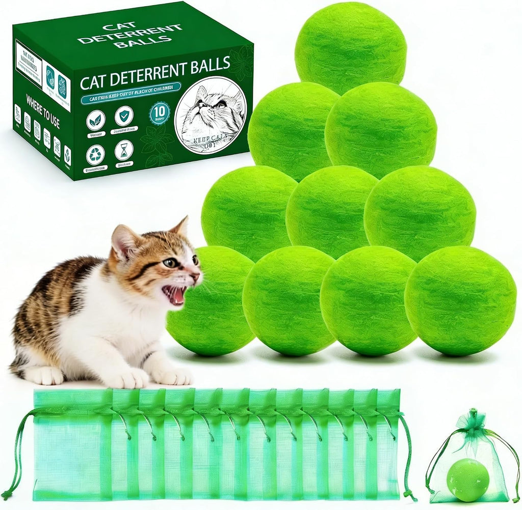 PEMOO Cat Repellent Outdoor Deterrent Balls front view packaging