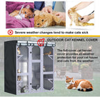 Ddeman large pet enclosure shield transparent pvc front panel view