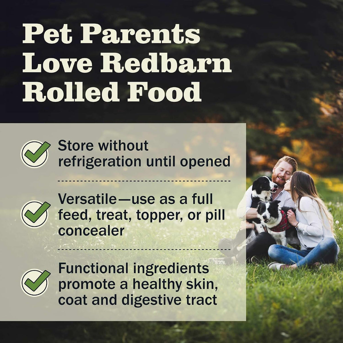 Sliced Redbarn semi-moist dog food roll