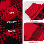 Premium acrylic yarn holiday pet outfit on a small breed dog