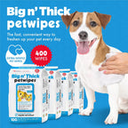 Petkin extra large grooming wipes for dogs and cats individual pack view