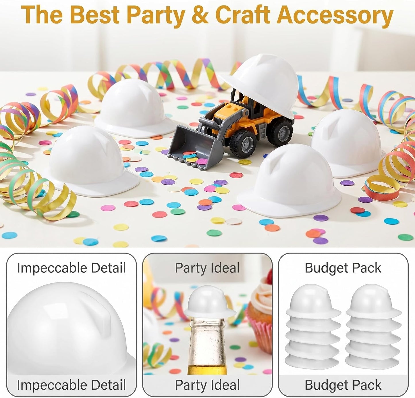 Miniature doll hard hat accessory by ABOOFAN for themed parties