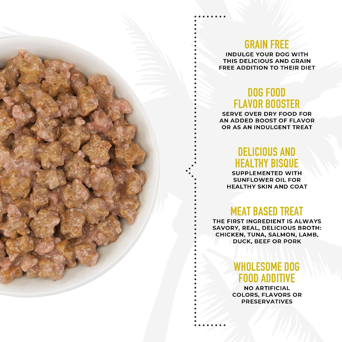 Grain free dog food topper variety pack box