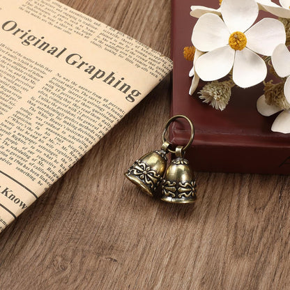 Detailed measurements showing the compact height and diameter of the small cat collar bell.