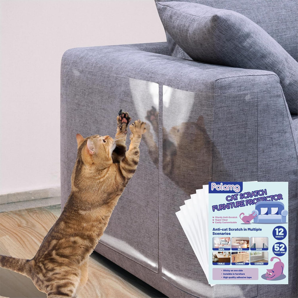 Polamg anti-cat scratch furniture protector 12-pack front view