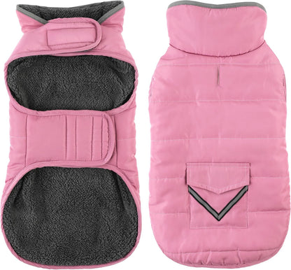 Petglad Dog Coat, Waterproof Dog Winter Jacket with Pocket, Reflective Adjustable Pet Snow Vest, Warm Cozy Fleece Sweater for Small Medium Extra Large Dogs - Sky Blue, S - Image 12