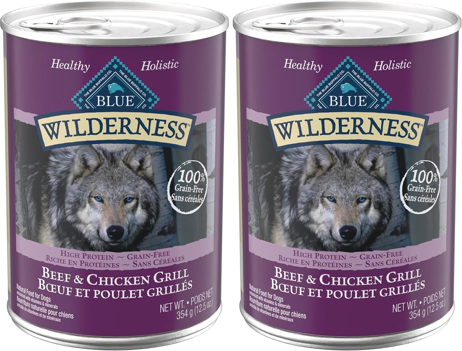Blue Buffalo wet food can for standard size adult dogs