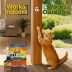 Nature's Mace cat training spray displayed next to indoor furniture application setting