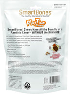SmartBones DoubleTime Rolls showing the rawhide free texture and dog treat shapes