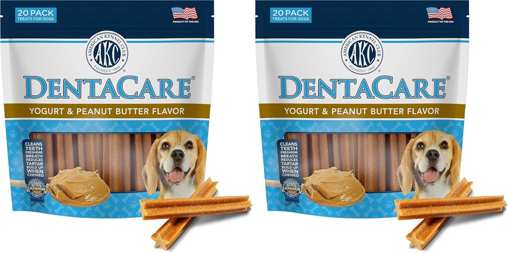 American Kennel Club Dentacare Large Breed Peanut Flavored Dental Dog Treats, Naturally Flavored, 15 Count - Image 10